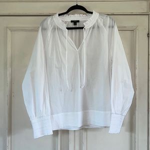 J. Crew 100% cotton peasant blouse